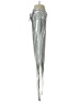 Muubaa 100% Leather Metallic Silver Leather Pants Size 2 - photo 4