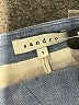 Sandro Solid Blue Denim Skirt Size Lg (3) - photo 4