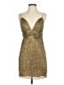 Saylor 100% Polyester Metallic Gold Cocktail Dress Size S - photo 1