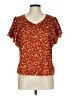 Shein 100% Polyester Orange Short Sleeve T-Shirt Size L - photo 1