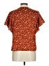 Shein 100% Polyester Orange Short Sleeve T-Shirt Size L - photo 2