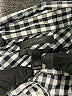 J.Crew 100% Cotton Checkered-gingham Black Blue Long Sleeve Button-Down Shirt Size 2 - photo 7