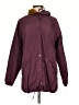 Obey Worldwide 100% Polyester Solid Burgundy Purple Raincoat Size S - photo 1