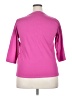 Assorted Brands 100% Cotton Pink 3/4 Sleeve Top Size XXL (estimated) - photo 2