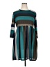 Egs Stripes Teal Casual Dress Size 1X - photo 1