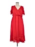Torrid 100% Polyester Red Casual Dress Size Med Plus (00) - photo 1