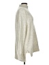 Ann Taylor LOFT Metallic Silver Pullover Sweater Size L - photo 4