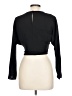 Zara 100% Polyester Black Long Sleeve Top Size L - photo 2