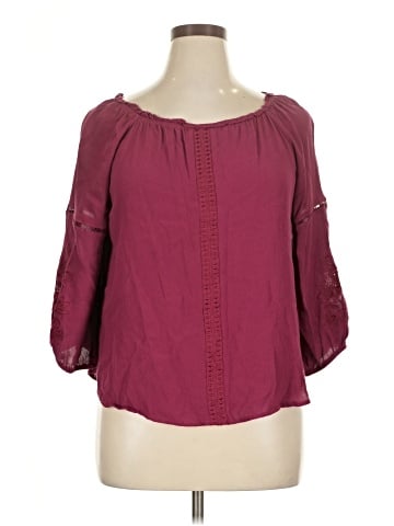 Blue Rain 3/4 Sleeve Blouse (view 1)