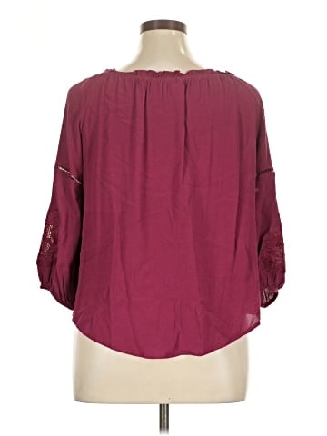 Blue Rain 3/4 Sleeve Blouse (view 2)
