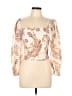 o.p.t 100% Polyester Ivory 3/4 Sleeve Blouse Size L - photo 1