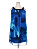 DressBarn 100% Polyester Graphic Blue Cocktail Dress Size 18 - photo 1