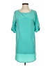 Everly 100% Polyester Teal Casual Dress Size S - photo 1