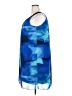 DressBarn 100% Polyester Graphic Blue Cocktail Dress Size 18 - photo 5