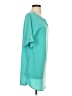 Everly 100% Polyester Teal Casual Dress Size S - photo 4