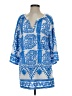 Beulah Style 100% Polyester Blue 3/4 Sleeve Blouse Size Sm - Med - photo 1