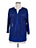 Dana Buchman Blue 3/4 Sleeve Top Size M - photo 1