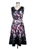 DKNY Graphic Purple Cocktail Dress Size 6 - photo 1