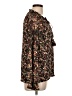 Cupio Floral Brown Long Sleeve Blouse Size L - photo 4