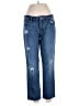 Ann Taylor LOFT 100% Cotton Hearts Blue Jeans Size 29 waist - photo 1