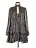 Buddy Love 100% Polyester Paisley Gray Casual Dress Size M - photo 1