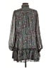 Buddy Love 100% Polyester Paisley Gray Casual Dress Size M - photo 2