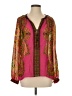 Hale Bob Pink Long Sleeve Blouse Size S - photo 1