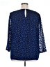 Long Tall Sally Polka Dots Blue 3/4 Sleeve Blouse Size 16 - photo 2