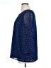 Long Tall Sally Polka Dots Blue 3/4 Sleeve Blouse Size 16 - photo 5