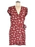 Ann Taylor LOFT 100% Viscose Hearts Burgundy Romper Size 6 - photo 1