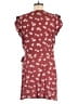 Ann Taylor LOFT 100% Viscose Hearts Burgundy Romper Size 6 - photo 2