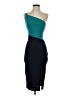 Crystal Sky Color Block Teal Cocktail Dress Size XS - photo 1