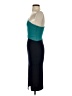 Crystal Sky Color Block Teal Cocktail Dress Size XS - photo 5