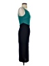 Crystal Sky Color Block Teal Cocktail Dress Size XS - photo 4