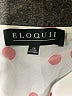 ELOQUII 100% Polyester Hearts White Red Casual Dress Size 28 waist - photo 4