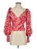 Slate & Willow 100% Polyester Red 3/4 Sleeve Blouse Size XS - photo 1
