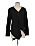 Samuel Dong Black Long Sleeve Blouse Size S - photo 1