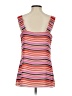CAbi 100% Polyester Stripes Orange Sleeveless Top Size S - photo 2