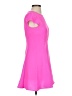 Sugar Lips 100% Polyester Solid Pink Casual Dress Size XS - photo 4
