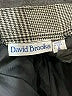 David Brooks 100% Rayon Houndstooth Gray Formal Skirt Size 4 - photo 4