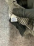 David Brooks 100% Rayon Houndstooth Gray Formal Skirt Size 4 - photo 5