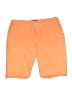 Le Superbe Solid Orange Shorts Size 2 - photo 1