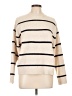 MNG Stripes Ivory Pullover Sweater Size L - photo 1