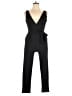Outrageous Fortune Solid Black Jumpsuit Size 10 - photo 1