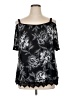 Avenue Black 3/4 Sleeve Blouse Size 14 - 16 Plus - photo 1