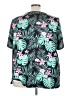 Unbranded Tropical Teal Short Sleeve Blouse Size 5X - photo 2