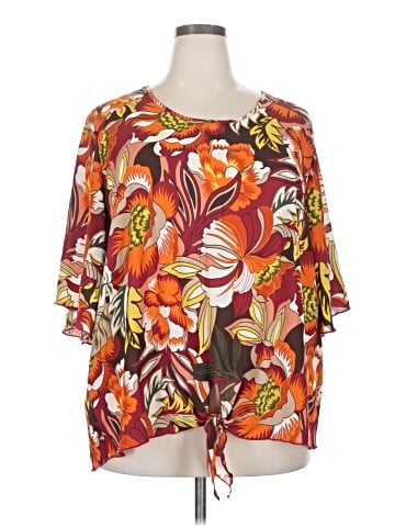 Cha Cha Vente Short Sleeve Blouse (view 1)
