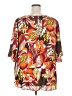 Cha Cha Vente 100% Polyester Orange Short Sleeve Blouse Size 2X - photo 2