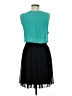 En Focus Studio 100% Polyester Color Block Teal Cocktail Dress Size 6 - photo 2