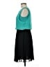 En Focus Studio 100% Polyester Color Block Teal Cocktail Dress Size 6 - photo 5